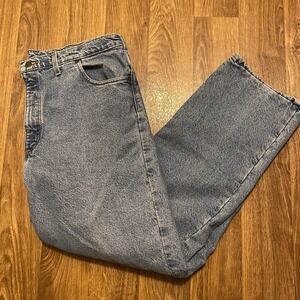 Vintage Carhartt‎ Heavy Duty Jeans Men's 38x42 Workwear Flannel Insulated